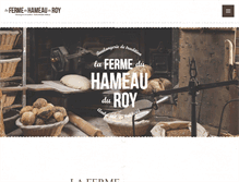 Tablet Screenshot of fermeduhameauduroy.be